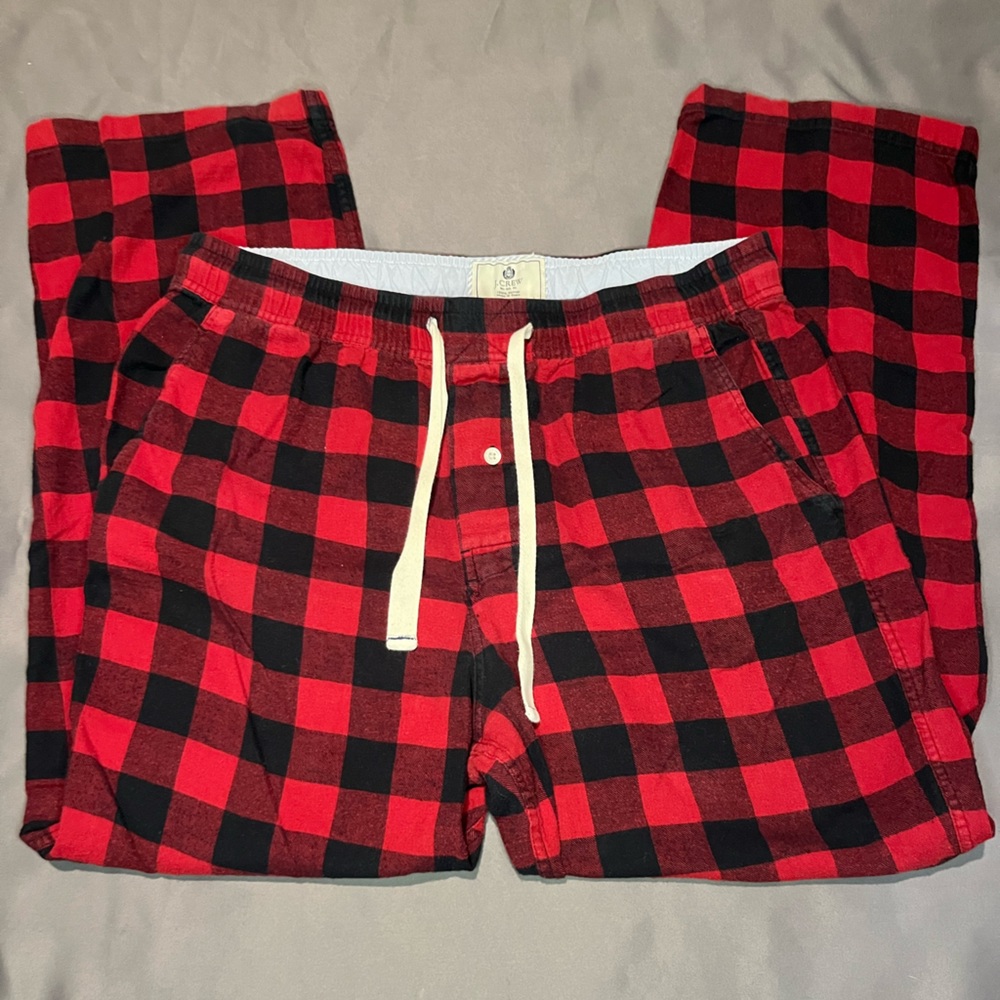 J.Crew flannel plaid men’s lounge pants size large